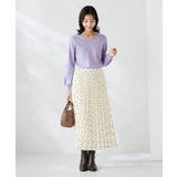 【洗える】Vネック美ラクるパフスリーブニット【WEB限定】 | a.v.v【WOMEN】 | 詳細画像11 