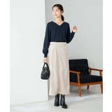 【洗える】Vネック美ラクるパフスリーブニット【WEB限定】 | a.v.v【WOMEN】 | 詳細画像16 