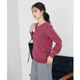 【洗える】Vネック美ラクるパフスリーブニット【WEB限定】 | a.v.v【WOMEN】 | 詳細画像2 