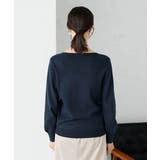 【洗える】Vネック美ラクるパフスリーブニット【WEB限定】 | a.v.v【WOMEN】 | 詳細画像27 