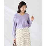 【洗える】Vネック美ラクるパフスリーブニット【WEB限定】 | a.v.v【WOMEN】 | 詳細画像8 