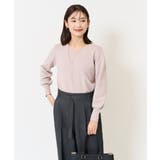 【雑誌InRed(宝島社)1月号掲載】Vネックパフスリーブラメニット | a.v.v【WOMEN】 | 詳細画像2