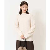 ケーブル編みバイアスデザインニット | a.v.v【WOMEN】 | 詳細画像11