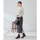 プリーツライクVネックニット | a.v.v【WOMEN】 | 詳細画像12 