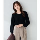 プリーツライクVネックニット | a.v.v【WOMEN】 | 詳細画像14 