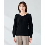 プリーツライクVネックニット | a.v.v【WOMEN】 | 詳細画像19 