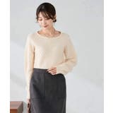 ダイヤ柄ニットプルオーバー | a.v.v【WOMEN】 | 詳細画像9 