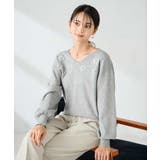 フラワー刺繍ニットプルオーバー | a.v.v【WOMEN】 | 詳細画像14 