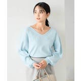 フラワー刺繍ニットプルオーバー | a.v.v【WOMEN】 | 詳細画像3 