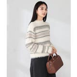 フェザーボーダーニット | a.v.v【WOMEN】 | 詳細画像2 