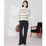 フェザーボーダーニット | a.v.v【WOMEN】 | 詳細画像4 