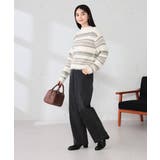 フェザーボーダーニット | a.v.v【WOMEN】 | 詳細画像5 