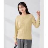 アーガイルパフスリーブニット | a.v.v【WOMEN】 | 詳細画像1