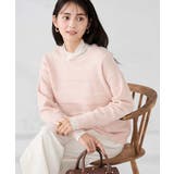 ピンク | スパンコールボーダーニット | a.v.v【WOMEN】