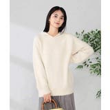 ヘアリーニットフーディー | a.v.v【WOMEN】 | 詳細画像9