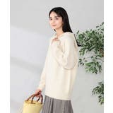 アイボリー | ヘアリーニットフーディー | a.v.v【WOMEN】