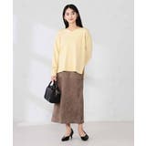 サイドリブVネックニット | a.v.v【WOMEN】 | 詳細画像22 