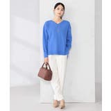 サイドリブVネックニット | a.v.v【WOMEN】 | 詳細画像32 