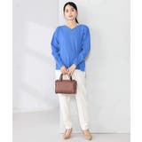 サイドリブVネックニット | a.v.v【WOMEN】 | 詳細画像33 