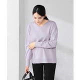 サイドリブVネックニット | a.v.v【WOMEN】 | 詳細画像42 