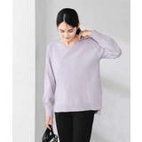 サイドリブVネックニット | a.v.v【WOMEN】 | 詳細画像43 