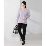 サイドリブVネックニット | a.v.v【WOMEN】 | 詳細画像44 