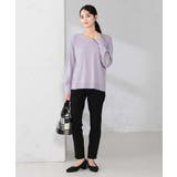 サイドリブVネックニット | a.v.v【WOMEN】 | 詳細画像45 