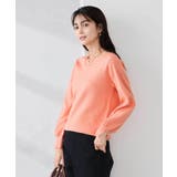 【WEB限定】ゴールドボタンVネックニット | a.v.v【WOMEN】 | 詳細画像1