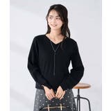 【WEB限定】ゴールドボタンVネックニット | a.v.v【WOMEN】 | 詳細画像31