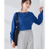 【WEB限定】ゴールドボタンボートネックニット | a.v.v【WOMEN】 | 詳細画像1