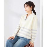 ヘンリーネックボーダーニット | a.v.v【WOMEN】 | 詳細画像12 