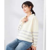 ヘンリーネックボーダーニット | a.v.v【WOMEN】 | 詳細画像13 