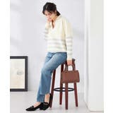 ヘンリーネックボーダーニット | a.v.v【WOMEN】 | 詳細画像15 