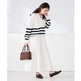 ヘンリーネックボーダーニット | a.v.v【WOMEN】 | 詳細画像21 