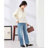 ヘンリーネックボーダーニット | a.v.v【WOMEN】 | 詳細画像8 