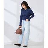 ワイドリブポロニット | a.v.v【WOMEN】 | 詳細画像15 