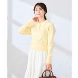 ワイドリブポロニット | a.v.v【WOMEN】 | 詳細画像2 