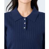 ワイドリブポロニット | a.v.v【WOMEN】 | 詳細画像21 