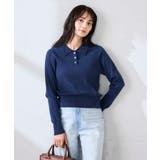 ワイドリブポロニット | a.v.v【WOMEN】 | 詳細画像9 