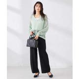 襟付きメッシュニット | a.v.v【WOMEN】 | 詳細画像10 