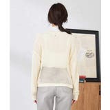 襟付きメッシュニット | a.v.v【WOMEN】 | 詳細画像20 