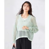 襟付きメッシュニット | a.v.v【WOMEN】 | 詳細画像4 