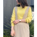 ライトイエロー | 【洗える】ボートネックパフスリーブニット | a.v.v OUTLET【WOMEN】
