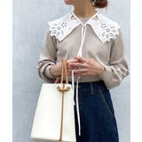 ライトグレー | 【洗える】ボートネックパフスリーブニット | a.v.v OUTLET【WOMEN】