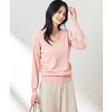 ピンク | 【雑誌InRed(宝島社)4月号掲載】プリーツスリーブ美ラクるニット | a.v.v【WOMEN】
