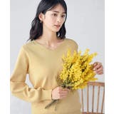 【アンサンブル対応】Vネックパフスリーブラメニット | a.v.v【WOMEN】 | 詳細画像1 