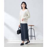 【アンサンブル対応】Vネックパフスリーブラメニット | a.v.v【WOMEN】 | 詳細画像18 