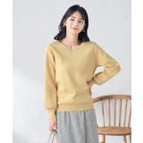 【アンサンブル対応】Vネックパフスリーブラメニット | a.v.v【WOMEN】 | 詳細画像3 