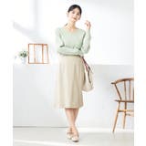 【洗える/UVカット】Vネックパフスリーブニット | a.v.v【WOMEN】 | 詳細画像15 