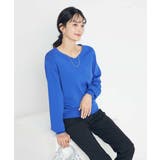 【洗える/UVカット】Vネックパフスリーブニット | a.v.v【WOMEN】 | 詳細画像18 